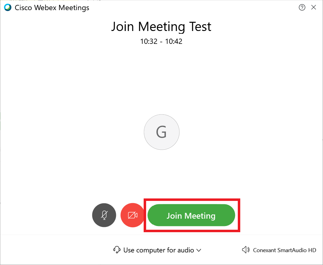 WebEx会議のテスト