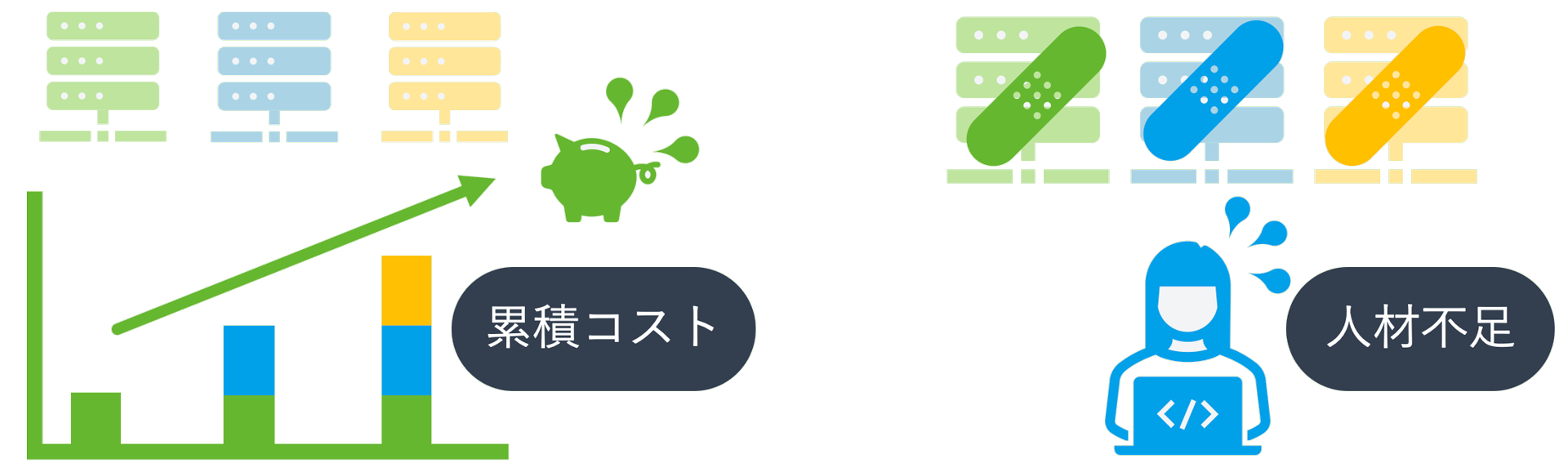 システム内製化の人材不足とITコストの肥大化を解消したい
