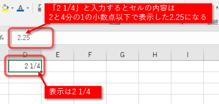 分数の入力