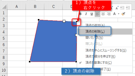 頂点の移動