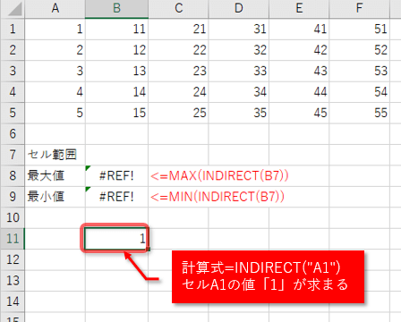 １セル指定