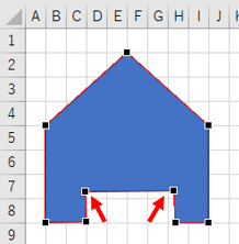 切り欠きを作る